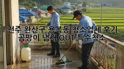 전주 완산구 용복동 청소업체 후기✨ 곰팡이, 냄새 OUT! #특수청소